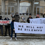 Manchester demonstration in solidarity with Ryan Roberts