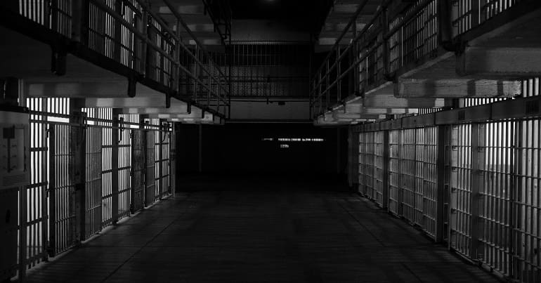 Bars on prison cells