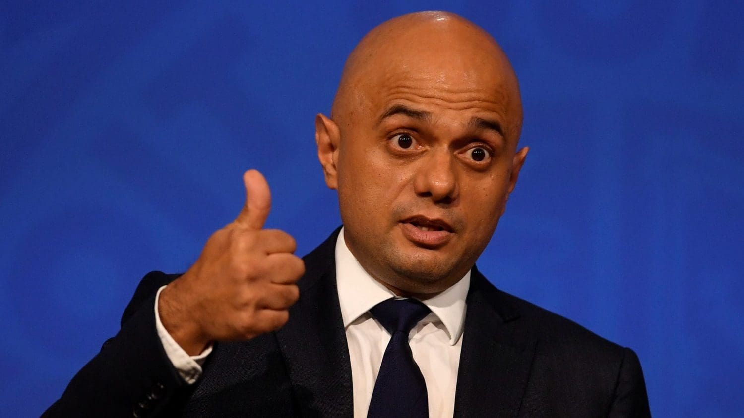 Sajid Javid giving a thumbs up