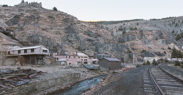 Abandoned mine village
