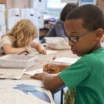 Children in classroom