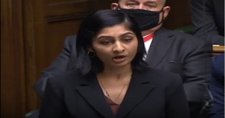 Zarah Sultana speaking in the House of Commons