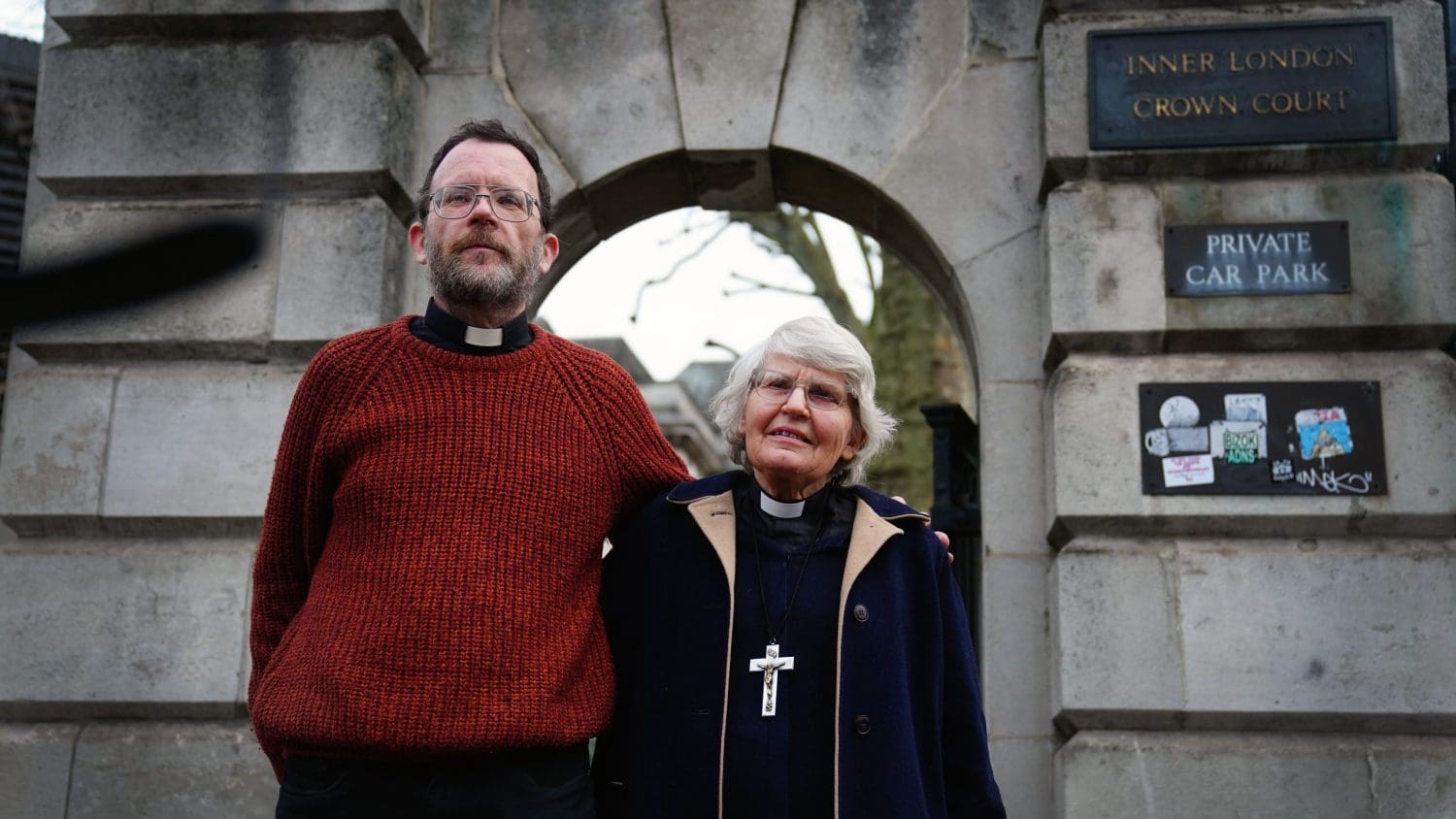 Reverend Sue Parfitt and Father Martin Newell