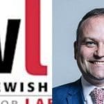 Jewish Voice for Labour/Neil Coyle split screen