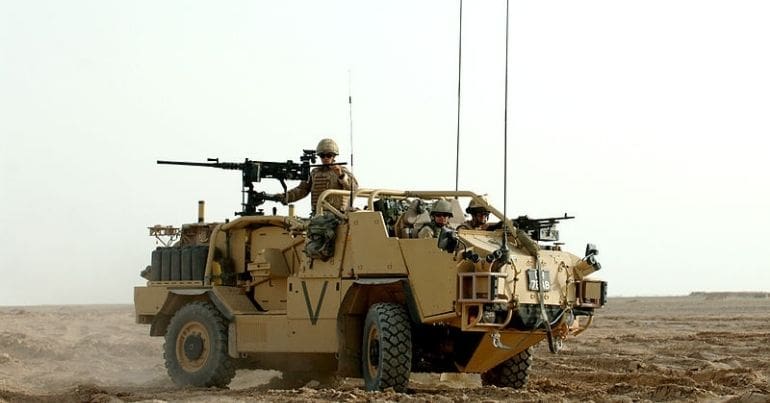 Jackal armoured vehicle in Afghanistan
