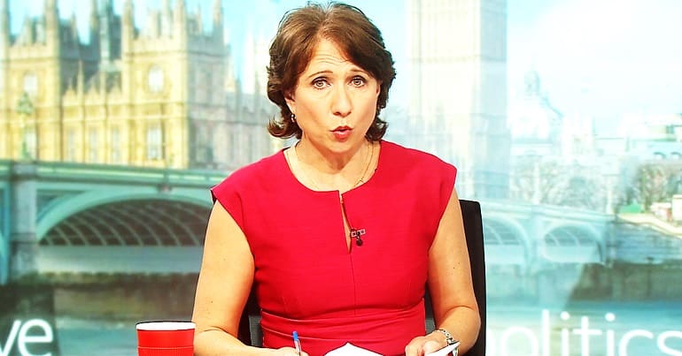 A picture of Jo Coburn on BBC Politics Live where they discussed National Insurance