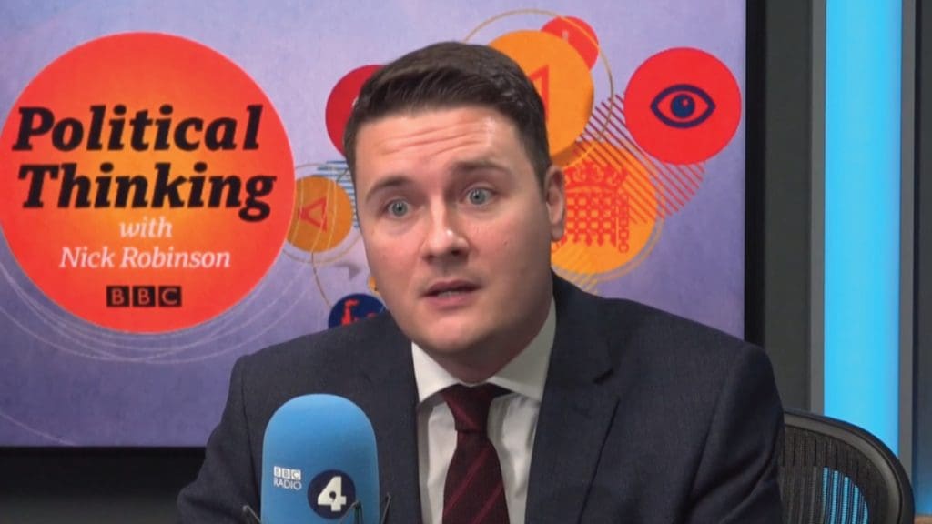 A busted looking Wes Streeting