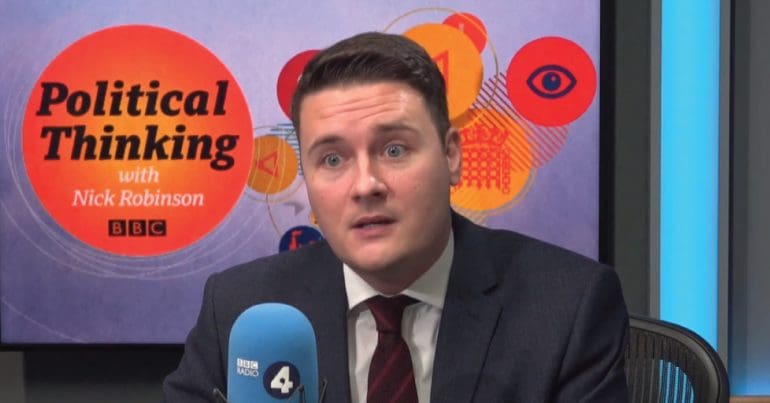 A busted looking Wes Streeting