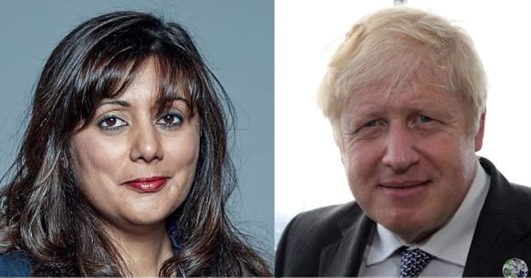 Nusrat Ghani & Boris Johnson