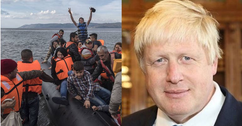 refugees boris johnson