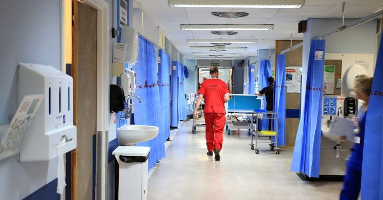 An NHS hospite ward