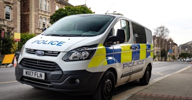 Avon & Somerset Police van