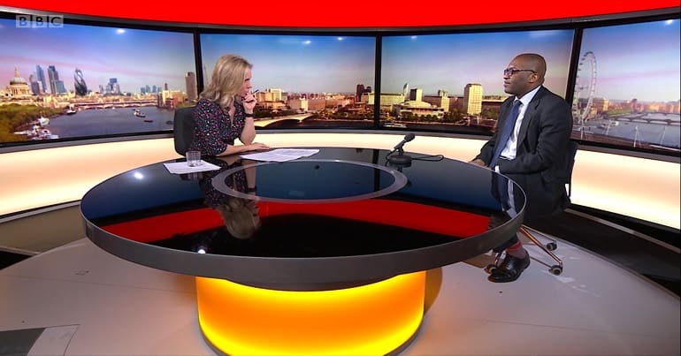 BBC Sunday Morning Show Sophie Rathworth & Kwasi Kwarteng