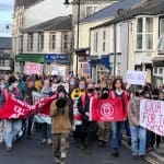 Kill the Bill protest in Camborne, Cornwall