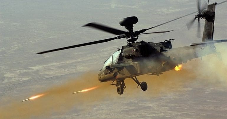 Apache firing, Afghanistan