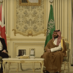 Johnson with Saudi crown prince