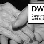 A Pair of hands and the DWP logo