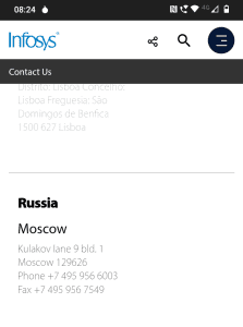 Infosys Moscow office