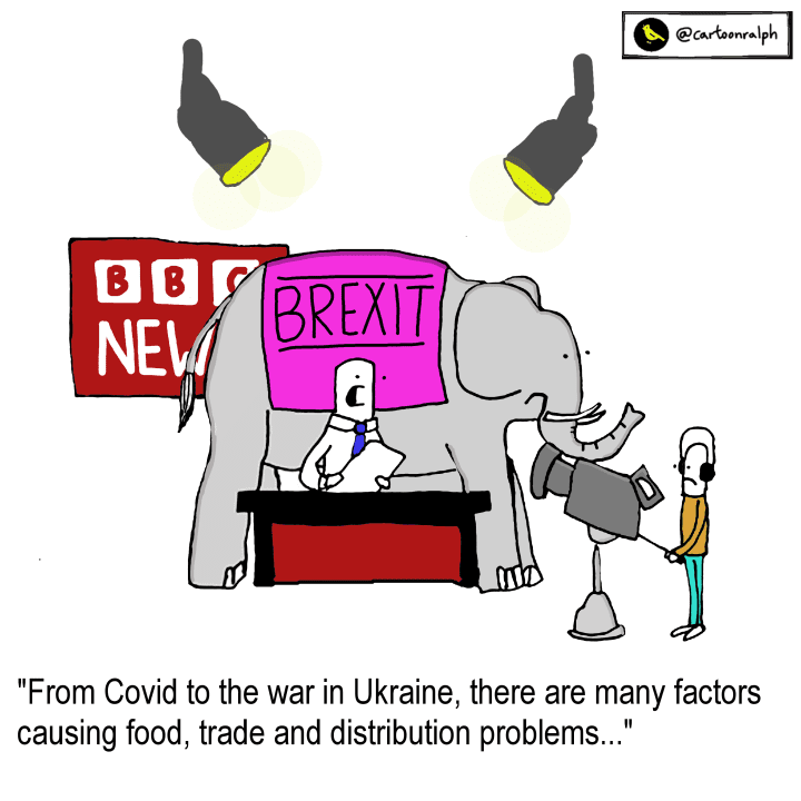 Brexit elephant cartoon