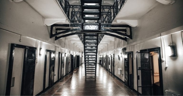 Prison corridor
