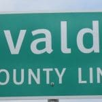 Uvalde county sign