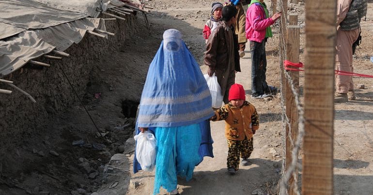 Afghan mother and child