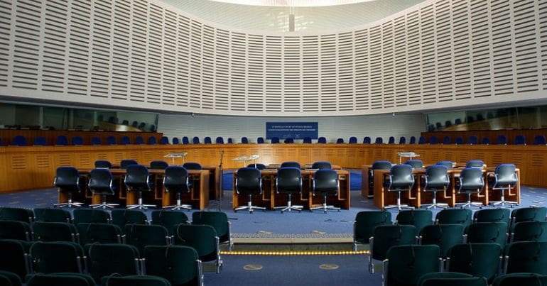 ECHR court room