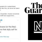 A tweet from Aaron Bastani and the Guardian and Novara Media logos