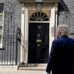 Boris stares at No 10's door