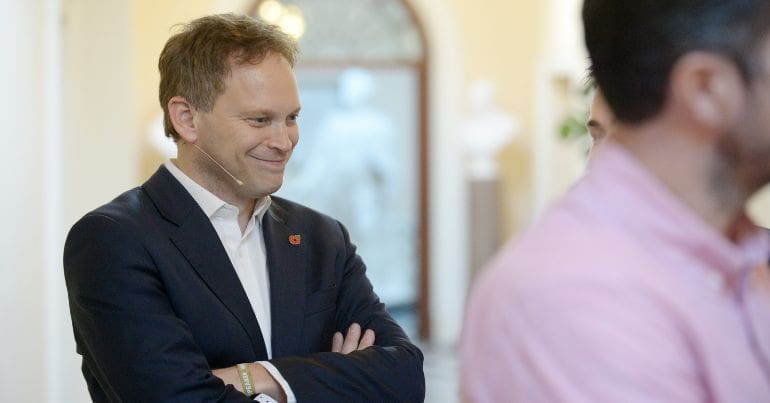 Grant Shapps looking smug