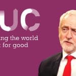 TUC Logo and Jeremy Corbyn