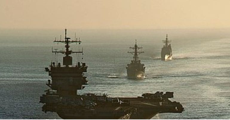 US warships