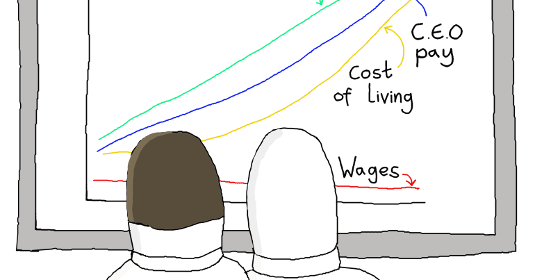 Cartoon on the cost of living crisis