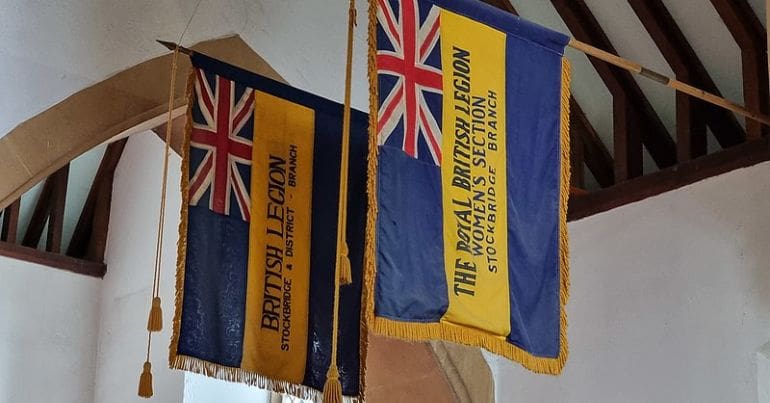 RBL flags in a town hall