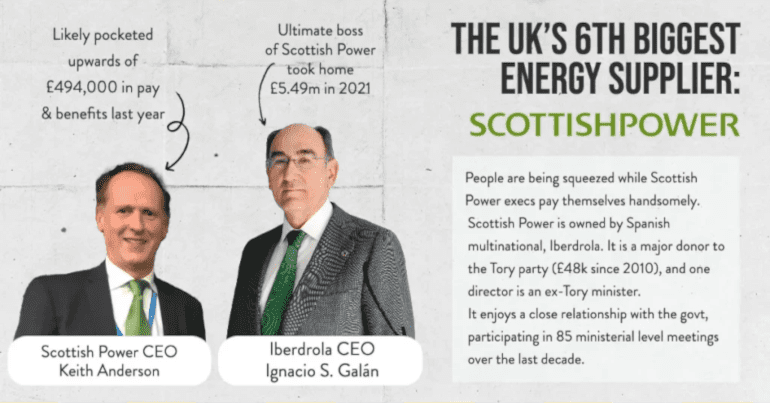 An infographic about Scottish Power