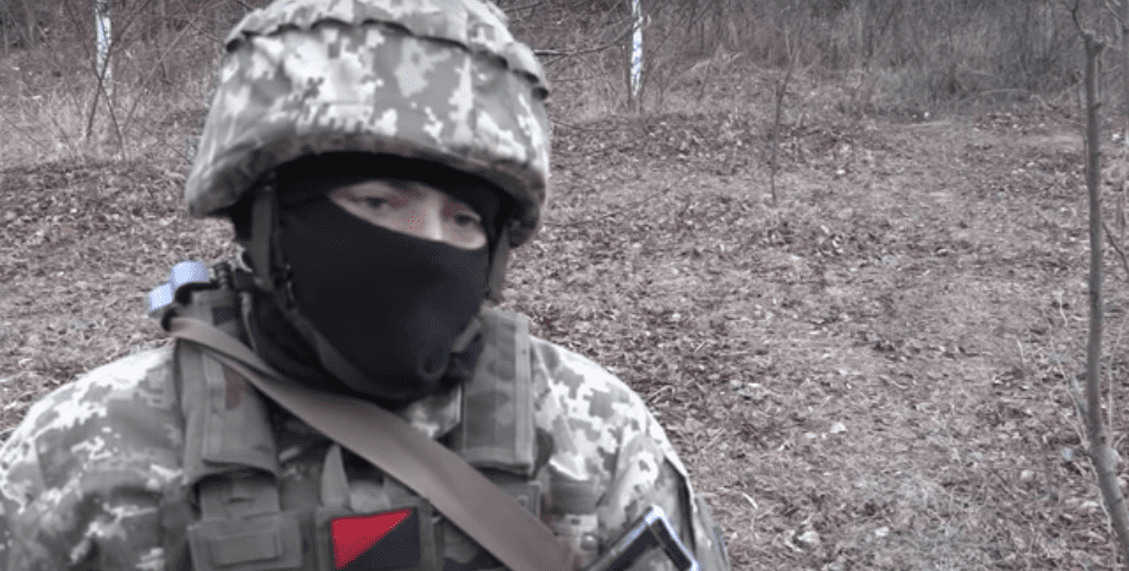 Anarchist fighter opposed to Russian invasion of Ukraine
