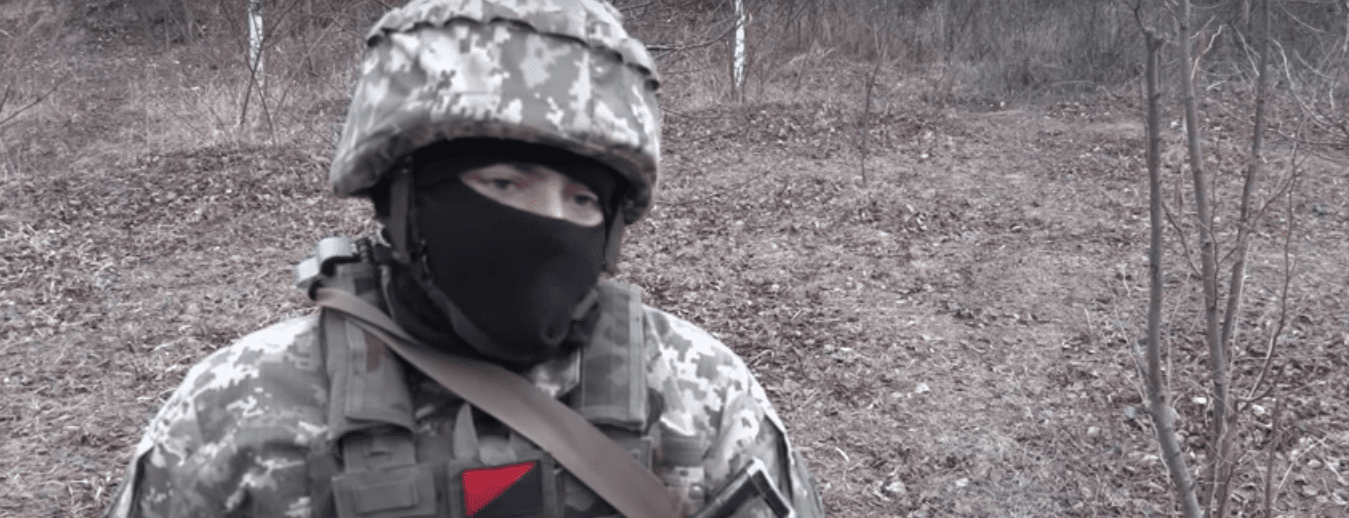 Anarchist fighter opposed to Russian invasion of Ukraine