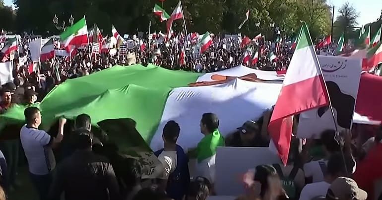 A protest in Iran