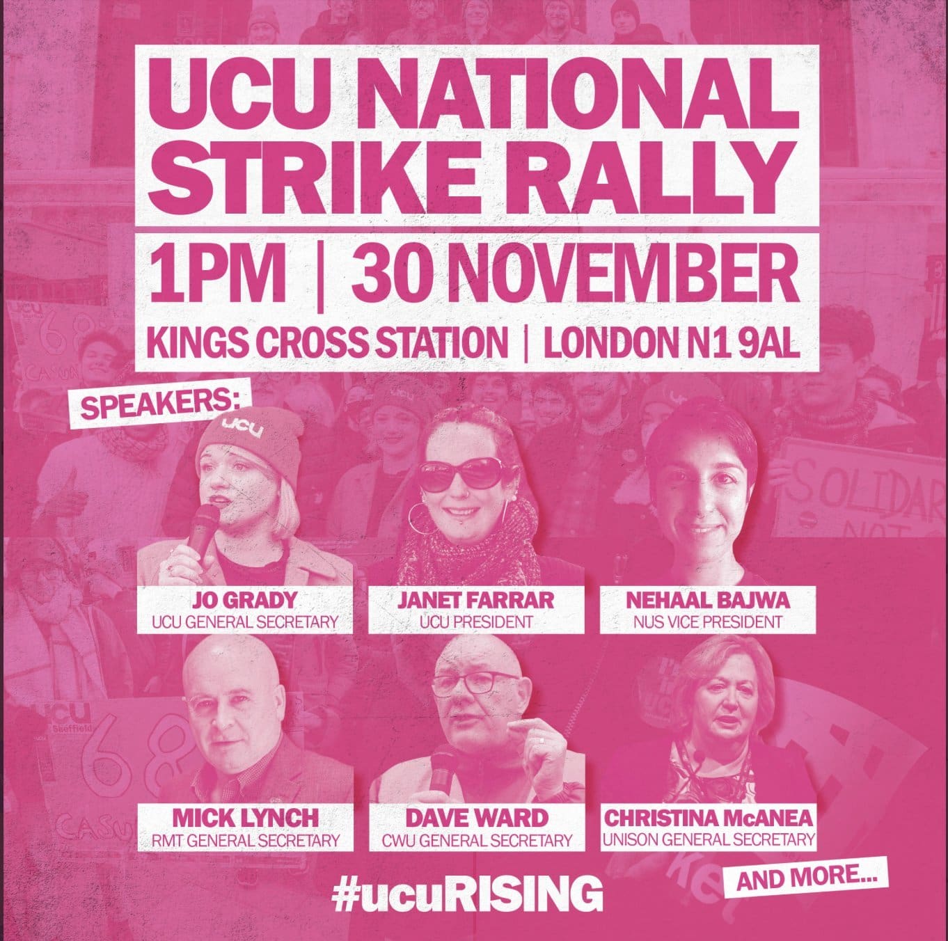 A UCU campaign image
