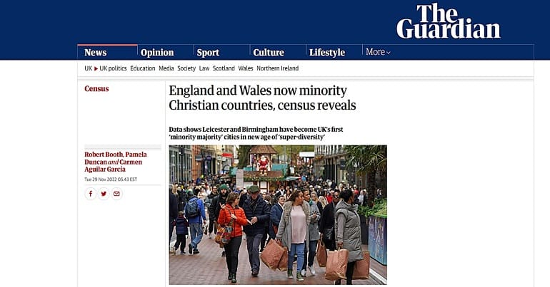 Guardian article on the Census