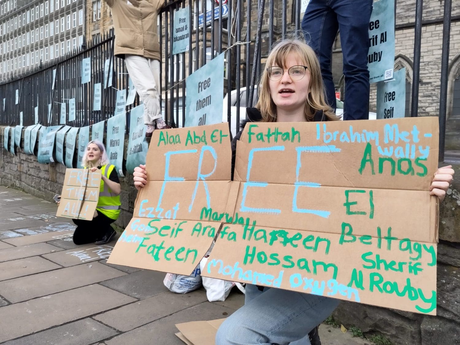 A human rights protest