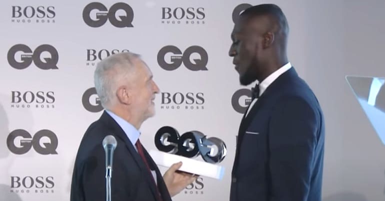 Jeremy Corbyn and Stormzy