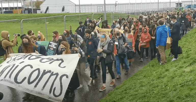Civil society walkout at COP26