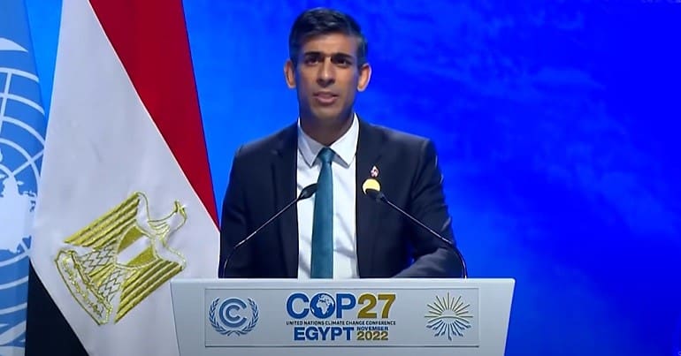 Rishi Sunak at COP27