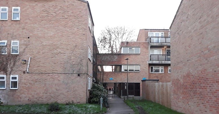 A social housing estate in London
