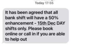 Hospital trust text
