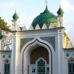 Shah Jahan Mosque in Surrey representing a discussion on Muslim women
