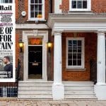 55 Tufton Street and a Daily Mail front page about benefits