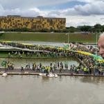 Brazil riots and Joe Biden looking on