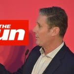 Labour leader Keir Starmer and the Sun logo